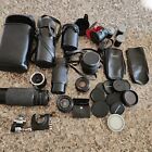 Large Lot Of Assorted Camera Lenses & Accessories