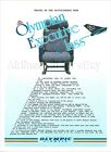 1991 OLYMPIC Airways OLYMPIAN EXECUTIVE CLASS ad airlines advert GREECE