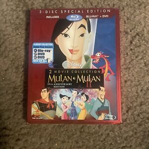 New ListingDisney’s Mulan /Mulan II (Blu-ray/DVD, 2013, 3-Disc Set, Special Edition) W/Slip