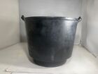 Very HTF antique unbranded cast iron bucket Bean Pot 10-inch diameter
