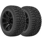 (QTY 2) LT37x12.50R22 Prinx HiCountry R/T 123Q Load Range E Black Wall Tires