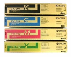 Kyocera TK-897 Original Toner Set for FS-C8520MFP, C8525MFP, TASKalfa 205c