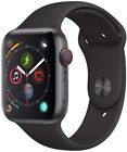 Apple Watch Series 4 GPS+LTE w/ 44MM Space Gray Aluminum Case & Black Sport Band