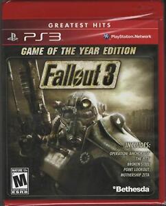 Fallout 3: Game of The Year Edition (Greatest Hits) PS3 (Brand New Factory Seale