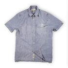 Madewell Women's Short Sleeve Shirt Premium Denim Blue Size Small