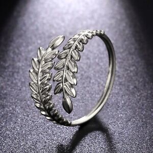 Stainless Steel Wheat Ring Adjustable Opening Ring For Women Couple Gift Jewelry