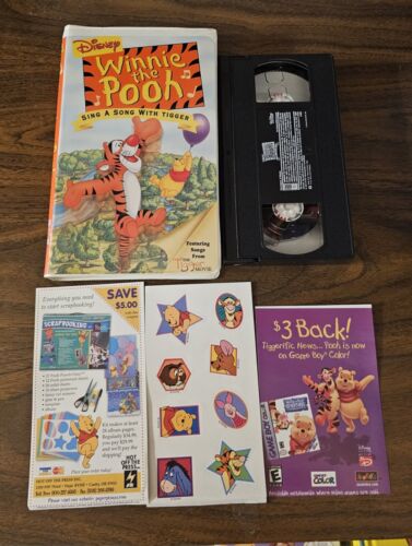 Disney's Winnie The Pooh: Sing A Song With Tigger VHS 2000 TESTED! VINTAGE