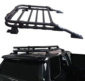 Roof Rack For 2010-2024 Toyota 4Runner Sport TRD PRO Style Basket Black Aluminum