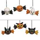 Johanna Parker Vintage Style Halloween Ghost Cat Candy Wrap Ornaments Set of 6