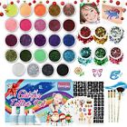 Glitter Tattoos Kit Gift for Kids 30 Colors Waterproof Temporary Tattoos with...