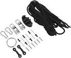 Marine Kayak Canoe Anchor Trolley Kit w/Trolley Line Rope Zig Zag Cleat Pulley
