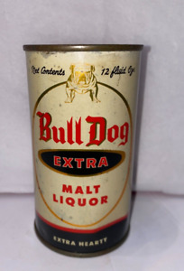 1950's BULLDOG Extra Malt Liquor Flat Top Beer Can Brewed in Santa Rosa, CA