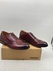 Men's Parrazo 'Manchester' Burgundy Oxford Dress Shoes- Size 11- Has Wear