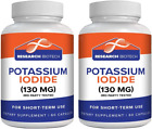 Potassium + Iodide Pills Tablets 130 Mg - 120 Supplement Best Potasium (2PK)