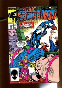 Web Of Spider Man #34 - The Cosmic Gambit! (9.0) 1988