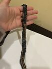 5/8” Wide Gray Silver Copper Bead Trim Edging 52” / 1.4 Yards NEW VINTAGE