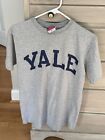 Vintage Champion Yale University Old Logo T Shirt Mens Medium Grey Navy Retro
