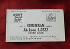 Vintage Taxi Cab Business Card - Suburban Meter Cabs - Cool Advertising Piece!