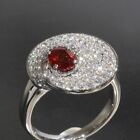 Pave Diamonds Sapphire Ring US6.25 18K White Gold Ladies Ring 0.85 0.9ct E1071