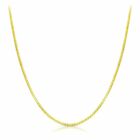 18k Solid Yellow Gold Box Chain Necklace (0.6mm) 16