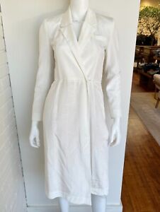 Heidi Merrick Long Sleeve Blazer Dress White Size XS