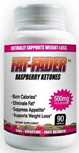 Fat Fader Raspberry Ketones 500mg Fat Burning Supplement Keto Diet 90 capsules