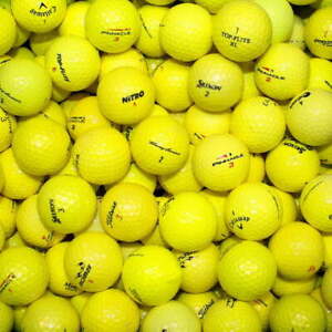Yellow Pro Mix - AAAA Quality - 50 Golf Balls