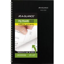 2023-2024 AT-A-GLANCE DayMinder 8 x 12 Academic Monthly Planner Black