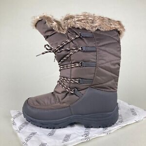 DREAM PAIRS Maine Women Size 10 Fur Lined Waterproof Snow Boots #203A2