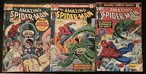 Lot of 10 Amazing Spiderman - All Original 70s 131, 144-147, 149, 151, 158