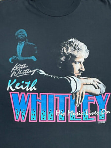 His Music Live On Vintage Keith Whitley Shirt Classic Black Men
