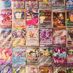 100 Pokemon Cards Lot With Holos and Ultra Rare (VMAX, GX, EX, VSTAR or V)