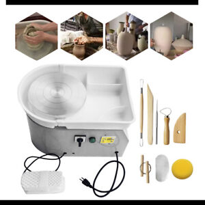 110V 350W Electric Pottery Wheel Machine For Ceramic Work Clay Art Craft Molding