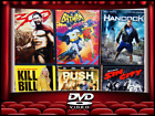 SUPERHERO MOVIE LOT OF 6 DVDS IN EXCELLENT CONDITION 300 BATMAN KILL BILL PUSH