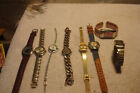 Ladies wrist watch lot of 7 Various Brands as/is WATCHES Multicolor