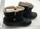 Sorel Womens NL2135-010 Brown Leather Round Toe Waterproof Snow Boots Size 9.5