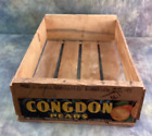 Vintage Congdon Pears Wood Fruit Crate