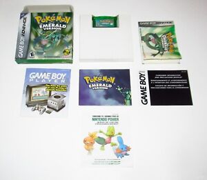 Original Authentic Pokemon Emerald *COMPLETE in BOX*Gameboy Advance 2001 oem cib