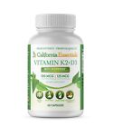 Vitamin K2 + VIT D3 5000 IU with BioPerine for Maximum Absorption (60 Capsule)