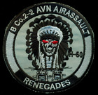 US Army B Co 2nd BN 2nd Aviation Air Assault Renegades UH-60 Patch KP-4
