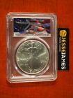 2021 SILVER EAGLE PCGS MS70 CLEVELAND SIGNED FIRST DAY OF ISSUE FLAG LABEL T2