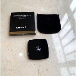 New Chanel Mirror Duo Compact Double Facette Makeup Black