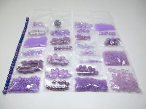 New ListingBulk Bead Lot - Craft & Jewelry Making - Lavender Mix