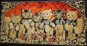 Vintage Cats Kittens Tapestry Wall Rug
