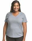 Just My Size V Neck Tee Women's Cotton Jersey Short-Sleeve Plus Size Shirt Top