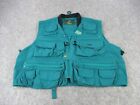 Orvis Vest Mens Large Blue Fly Fishing Pocket Guide Utility Outdoors Zip Up Coat