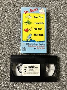 Dr. Seuss One Fish Two Fish Red Fish Blue Fish VHS 1992