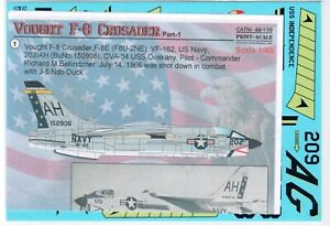 1/48 Print Scale (48-139) Vought F-8 Crusader Part I