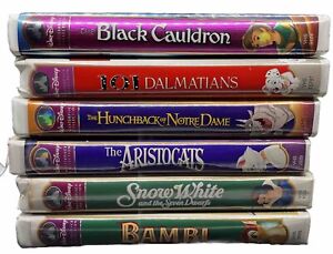 Walt Disney Masterpiece Collection VHS Lot Of 6 Vintage Disney VHS