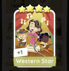 monopoly go 4 star card - set 10 western star 1x